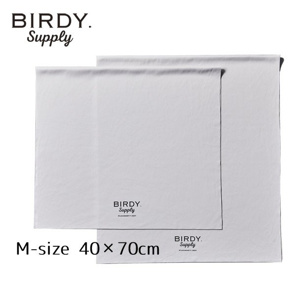 グラスタオル Mサイズ クールグレー 40×70cm BIRDY. Supply バー用品