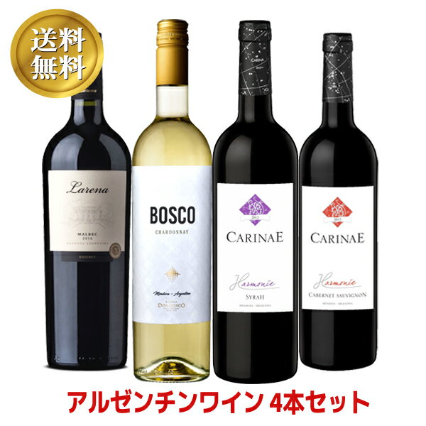 【16日01:59まで！ エントリー＆店内3点購入でポイント最大10倍！】 アルゼンチン ワイン 4本セット DON BOSCO CARINAE 赤白 ワインセット