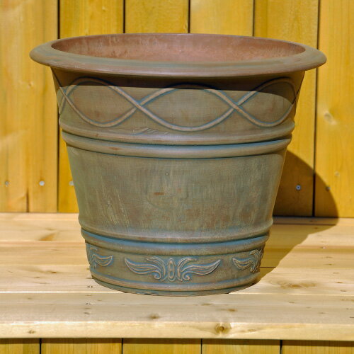 【180サイズ】樹脂ポット★フィレンツェポット 36cm ブロンズチョコレート (バラ向き 鉢) ME36 ※沖縄・離島配送不可/配送佐川急便のサムネイル