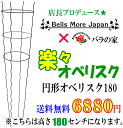 店長プロデュース☆足元フリーで鉢も選ばず誘引も楽々！【Bells More】【●】バラの家 楽々円型オベリスク　180