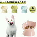 早食い防止 食器 猫 陶器 犬用 猫用 ペット フードボウル 高台 陶器 フードボール 食器 小型犬 猫 犬 早食い防止フードボウル ペット高さがある 猫用 傾斜 斜め ひっくり返す こぼれにくい ネコ ねこ 皿 早食い防止 食器 猫 皿 猫の餌入れ 猫餌入れ