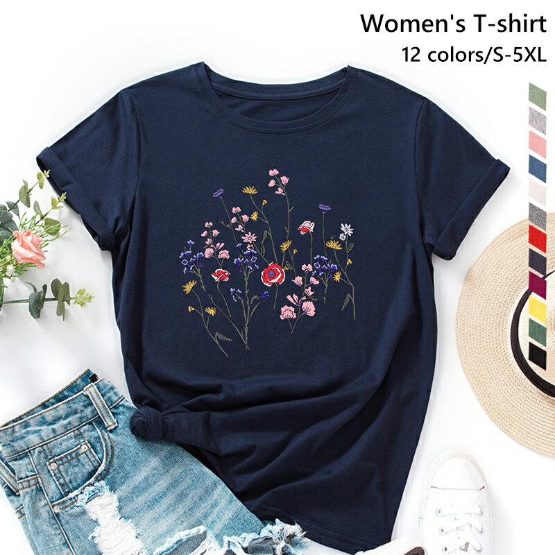 Rakuten - ウェア Tシャツ レディース ズンバ ゆったりビッグシルエット tシャツ Uネック 大きいサイズ ファッション ビック tシャツ 女性 普段着 四季兼用 12色展開