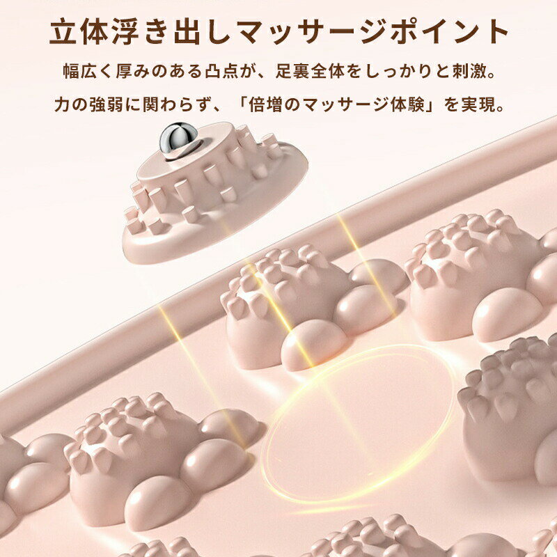 足ツボマット 足ツボ押し 指圧ボードマット リキッドシリコンマッサージマット マ...