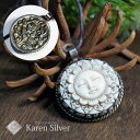 【1日限定1,111円クーポン】 純シルバー ネックレス 顔 フェイス チョーカー 銀細工 silver 天然 カレン シルバー ユニセックス メンズ ジュエリ...