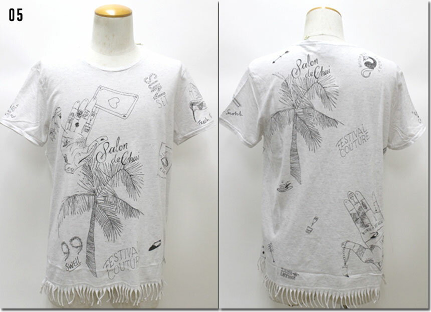 乐天商城 - SCOTCH＆SODA 【スコッチ＆ソーダ】フェスティバルプリントフリンジTシャツ　　292-14412　【10P09Jul16】