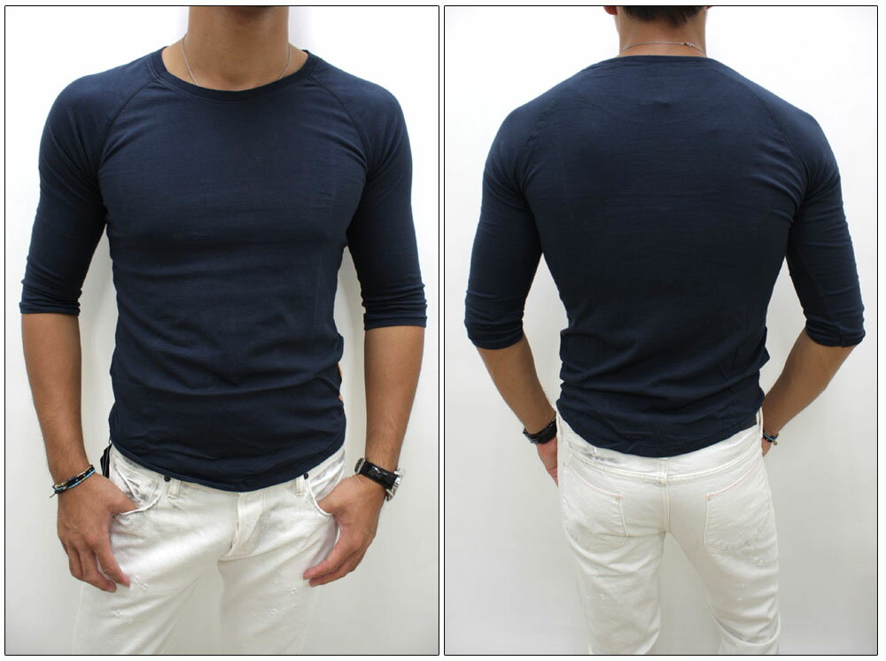 Rakuten - NUDIE jeans　【ヌーディージーンズ】　オーガニックコットンクォータースリーブ 七分袖Tシャツ　37161-4006/38161-4003/39161-4004　【10P09Jul16】
