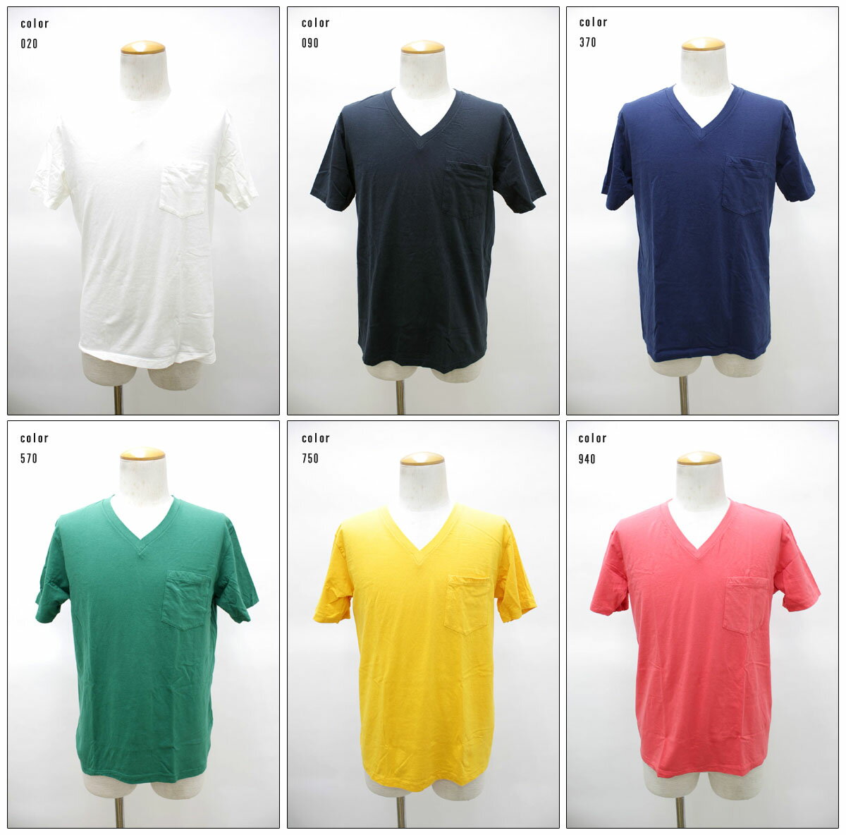 乐天商城 - Hanes　【ヘインズ】　Vネックポケット半袖Tシャツ　H3-V327　【10P09Jul16】