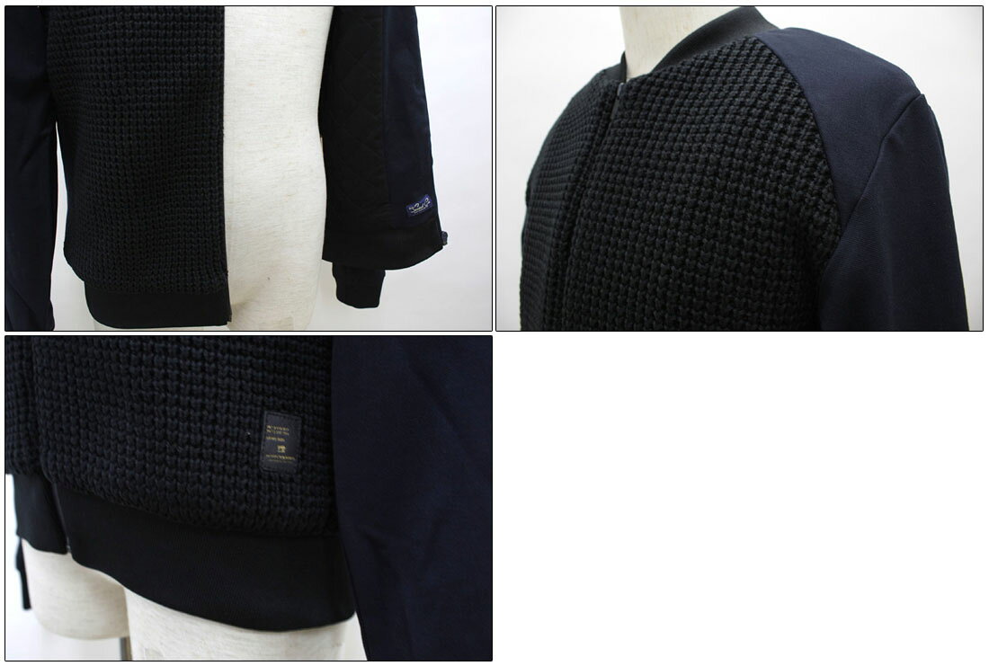 SCOTCH＆SODA　【スコッチ＆ソーダ】　ニット×ジャージ コンビジャケット　SC31112-42　【10P09Jul16】