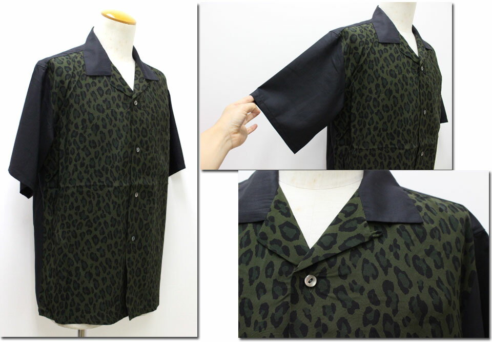 Johnbull　【ジョンブル】　レオパード柄オープンカラーシャツ　13580