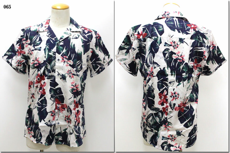 NO EXCESS　【ノーエクセス】　ボタニカルプリントオープンカラーシャツ　半袖　NE420402-91