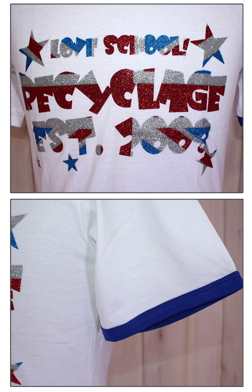 RECYCLAGE 【ルシクラージュ】 ラメプリント半袖Tシャツ　RAC-014　【10P09Jul16】 barbizon-10000592 Barbizon バルビゾン サンプル画像3