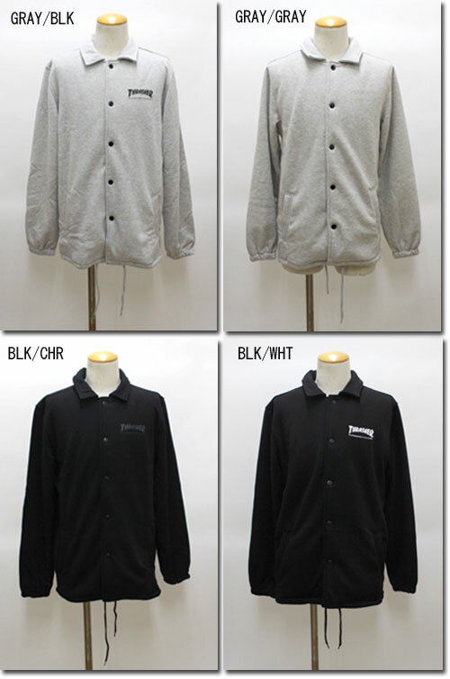 THRASHER 【スラッシャー】 MAG SWEAT COACH JACKET スエット コーチジャケット TH5075