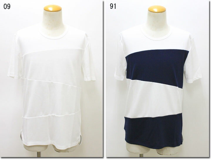 樂天商城 - HIDEAWAYS NICOLE　【ハイダウェイニコル】ブロッキングクルーネックTシャツ　　8265-9705