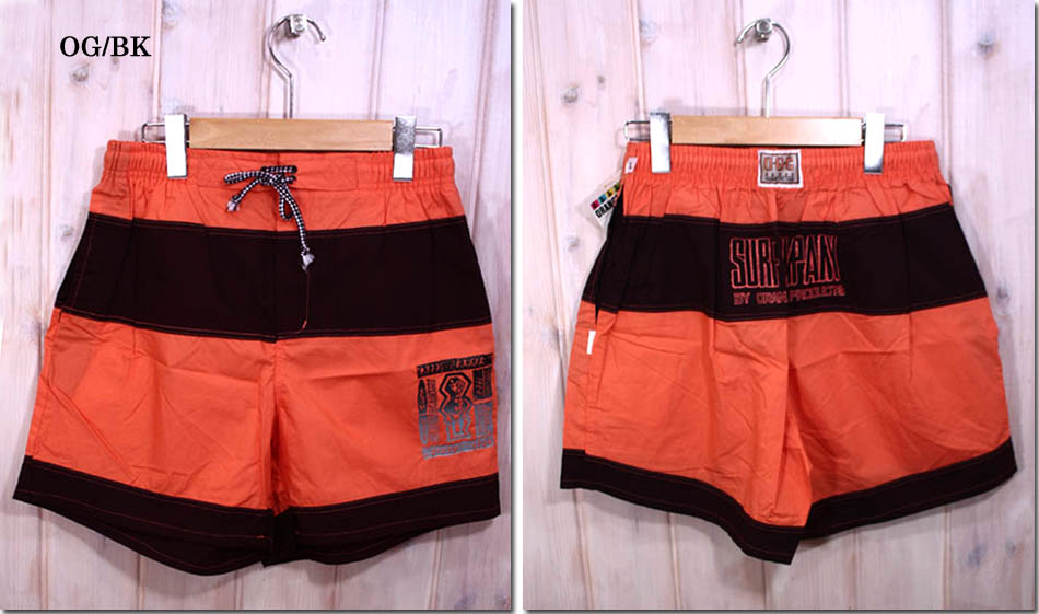 『デッドストック海パン』　ORANGE GAL【オレンジギャル】　配色スイムパンツ 　OS-7040(Y)　【10P09Jul16】