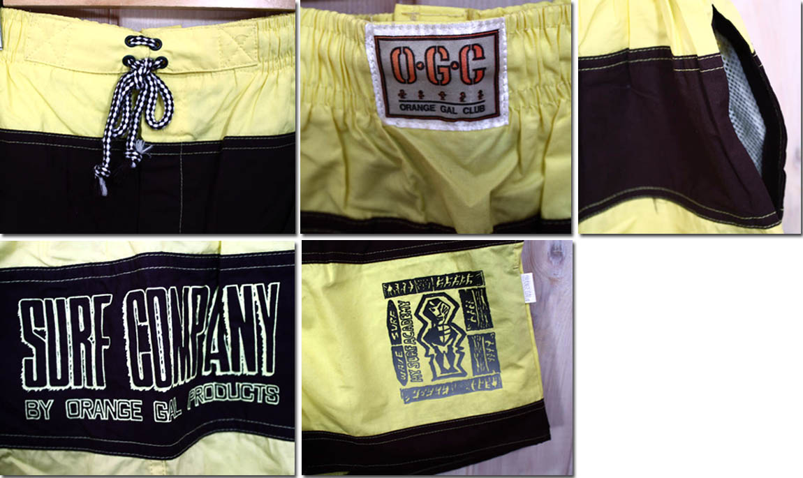 『デッドストック海パン』　ORANGE GAL【オレンジギャル】　配色スイムパンツ 　OS-7040(Y)　【10P09Jul16】