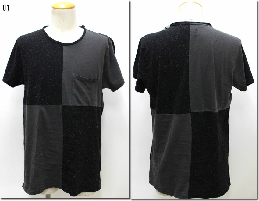 樂天商城 - SCOTCH＆SODA 【スコッチ＆ソーダ】　ネップ切替Tシャチェック　バイカラー　半袖　282-23417