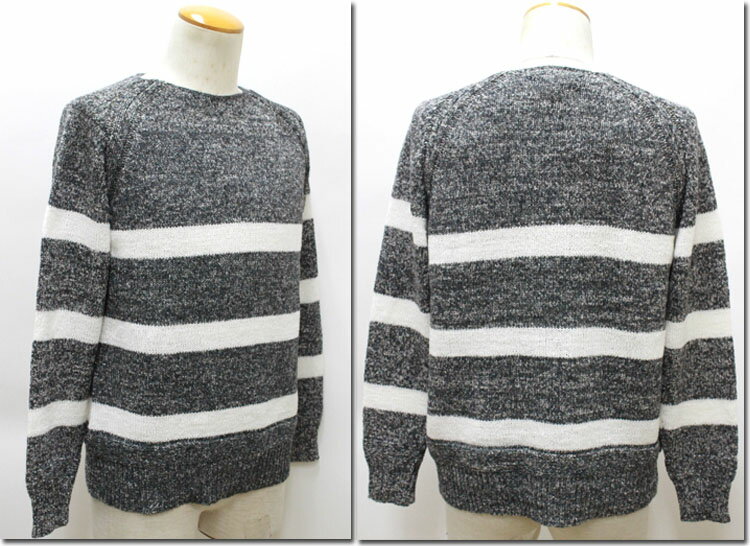 Blue Work　【ブルーワーク】　ローゲージナイロン クルーネックニット　 54-02-71-02101