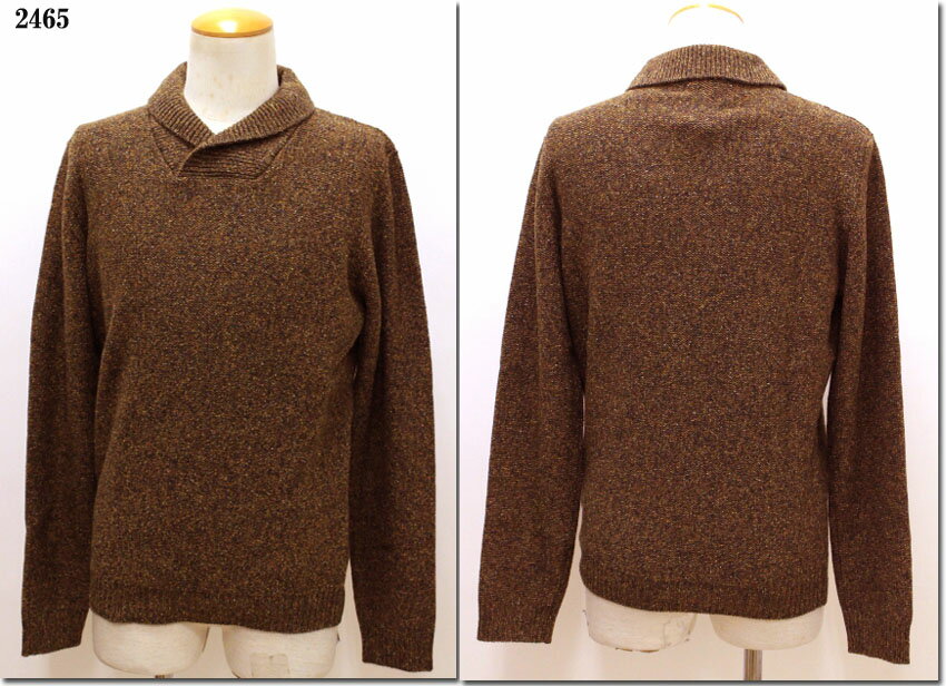 VNECKショールカラーニットセー...