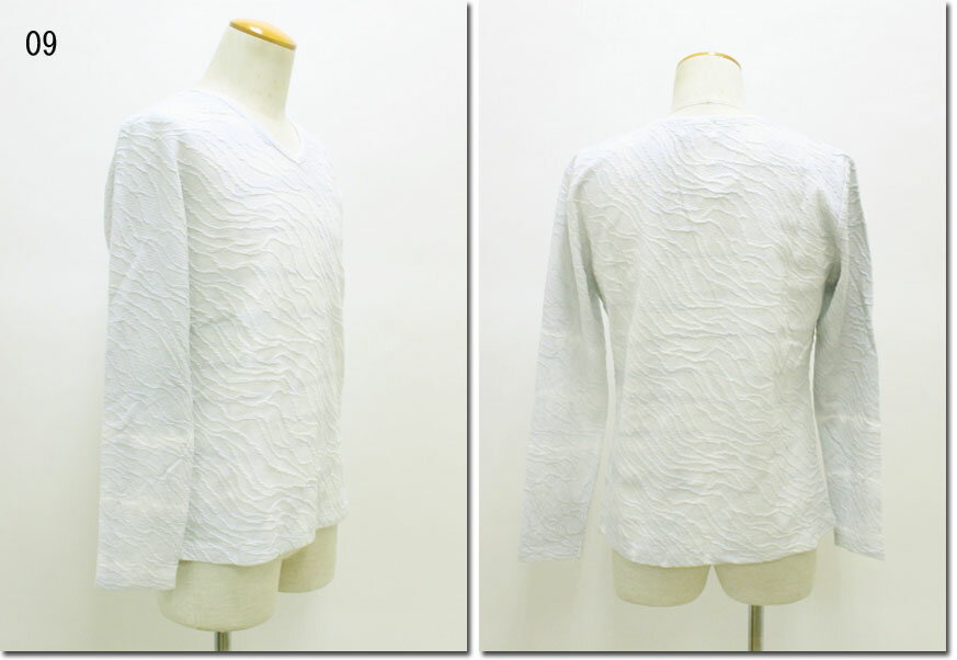 NICOLE CLUB FOR MEN　【ニコルクラブフォーメン】フクレジャガード　ムラ染めカットソー　長袖　ロンT　9464-9804