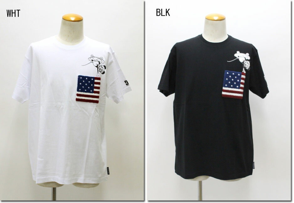 DC SHOES 【ディーシーシューズ】 ディズニーコレクション フラッグオンミッキー Tシャツ 5226J043