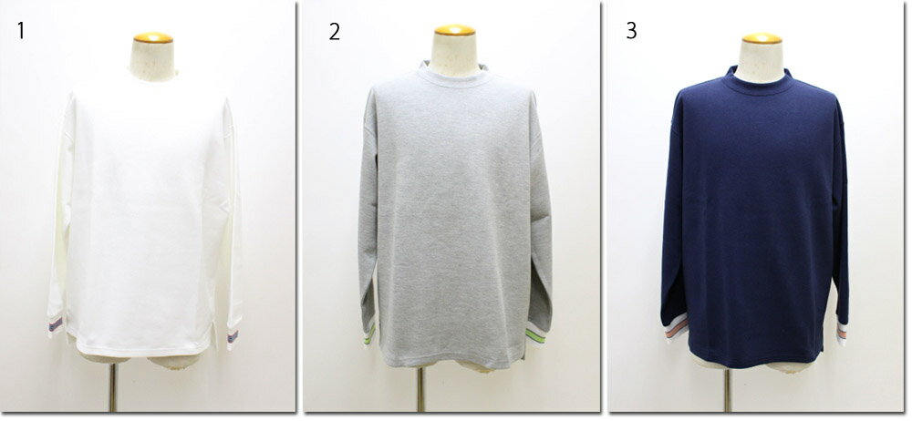 ALLOWED TO UNFOLD　【アロウドトゥアンフォールド】　カノコWF配色リブ　ロングスリーブTee　長袖　ロンT　0702-41204