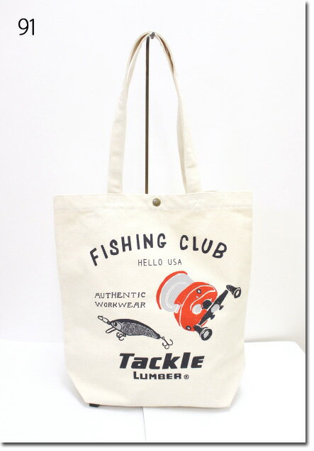 乐天商城 - LUMBER　【ランバー】　プリントトートバッグ　FISHING CLUB Tackle　248530