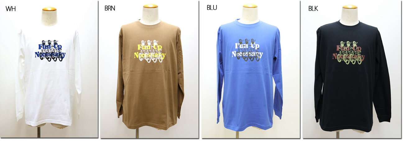 樂天商城 - modemdesign　【モデムデザイン】　FUN　プリントTシャツ　おじさん＆犬　FUN Up Necessary　ロンT　長袖　F-24080552
