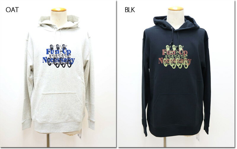 樂天商城 - modemdesign　【モデムデザイン】　FUN　プリントパーカー　おじさん＆犬　Fun Up Necessary　長袖　自転車　F-24080554