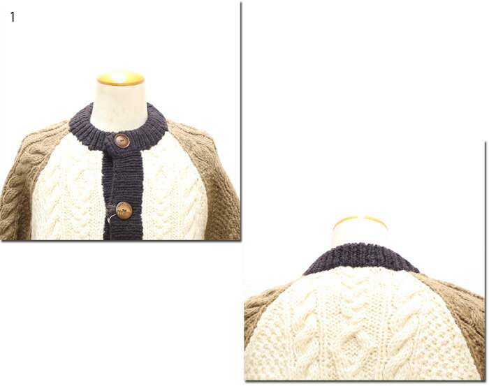 HIMALAYAN CLIMBER’S HAND-KNIT【ヒマラヤンクライマーズハンドニット】　手編み色切り替え　クルーカーディガン　HCK-F71