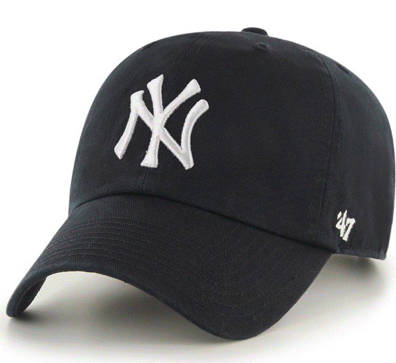 47Brand 【フォーティーセブンブランド】　 ニューヨークヤンキース　キャップ ’47クリーンナップ ブラック　Yankees ’47 CLEAN UP Black ベースボールキャップ　メジャーリーグ　野球　MLB