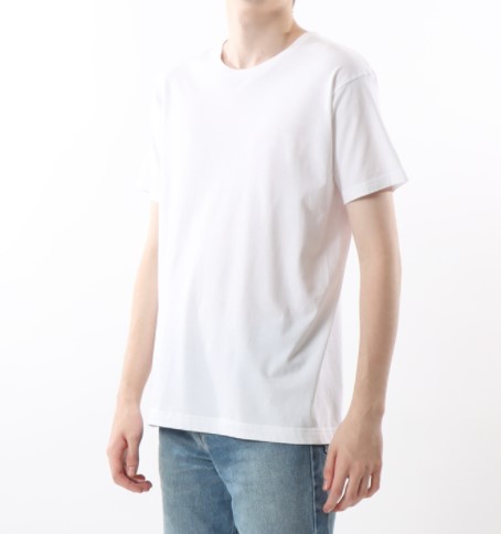 Rakuten - Hanes　【ヘインズ】★2枚組み　ジャパンフィット　クルーネックTシャツ　無地　白　ホワイト　丸首半袖Tシャツ　丸胴仕様　5.3oz　22SS　H5310
