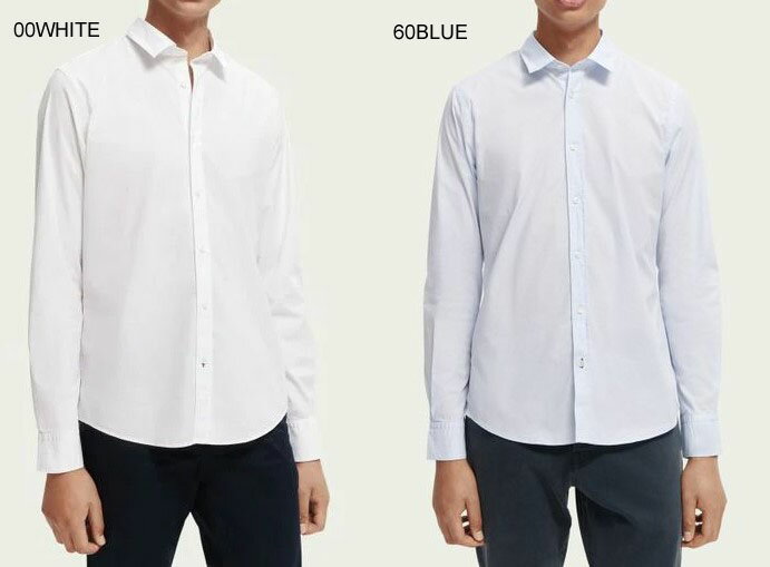 乐天商城 - SCOTCH＆SODA　【スコッチ＆ソーダ】　スリムフィット　長袖シャツ　210-51451