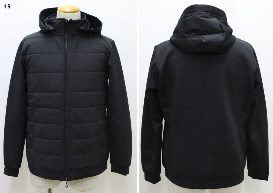 NICOLE CLUB FOR MEN　【ニコルクラブフォーメン】カットソーコンビ中綿ブルゾン　ジャケット　コート　1464-3702