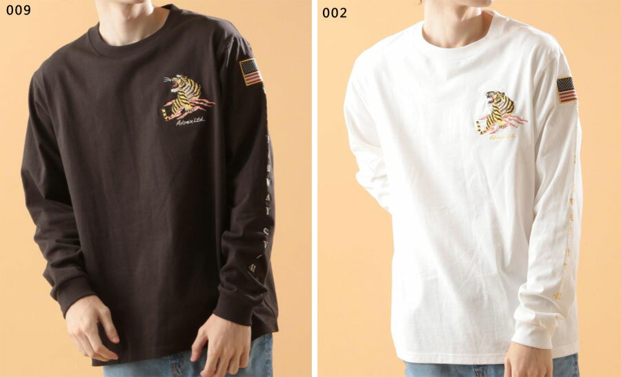 樂天商城 - AVIREX　【アビレックス/アヴィレックス】スーベニア ロングスリーブ Tシャツ　刺繍　6123270