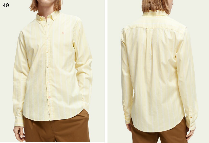 乐天商城 - SCOTCH＆SODA 【スコッチ＆ソーダ】　ストライプ　オーガニックコットン　オックスフォードシャツ　長袖　　292-51407
