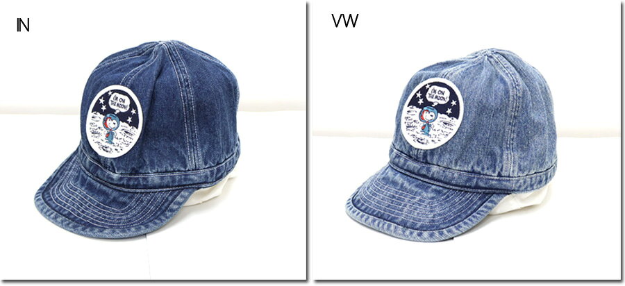 乐天商城 - HOUSTON　【ヒューストン】 PEANUTS DENIM ARMY CAP (ASTRONAUTS) / ピーナッツ デニム アーミーキャップ (アストロノーツ) 　6865