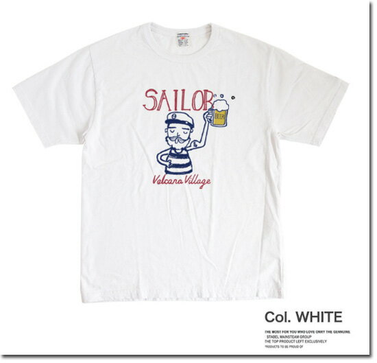 乐天商城 - LUMBER　【ランバー】　BEER SAILOR T-shirt　プリント半袖Tシャツ　ユニセックス　男女兼用　251577