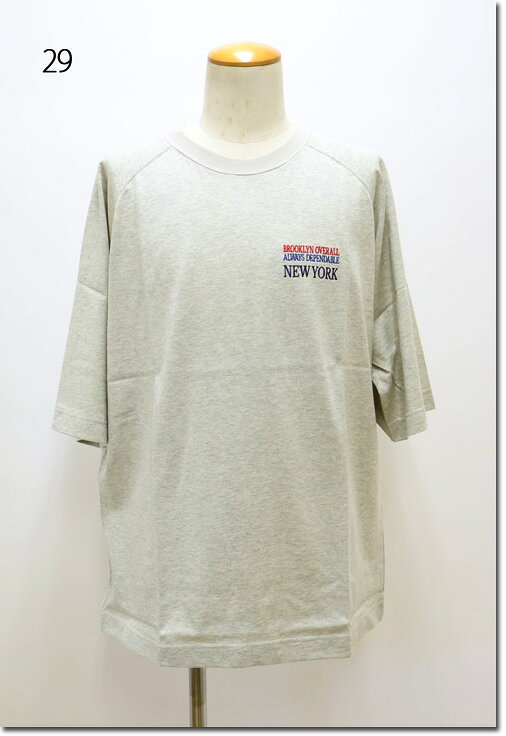 乐天商城 - BROOKLYN OVERALL【ブルックリンオーバーオール】　メランジ刺しゅうTシャツ　5分袖　ニコル　4108-9003