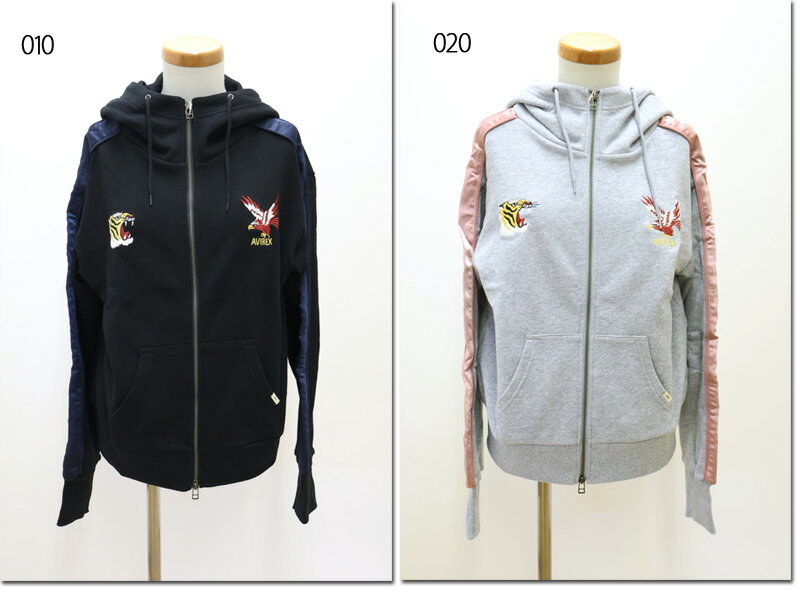 樂天商城 - AVIREX　【アビレックス/アヴィレックス】　SATIN SKA COMBI PARKA　サテン　スカコンビパーカー　AVIREX WOMAN　783-5231601