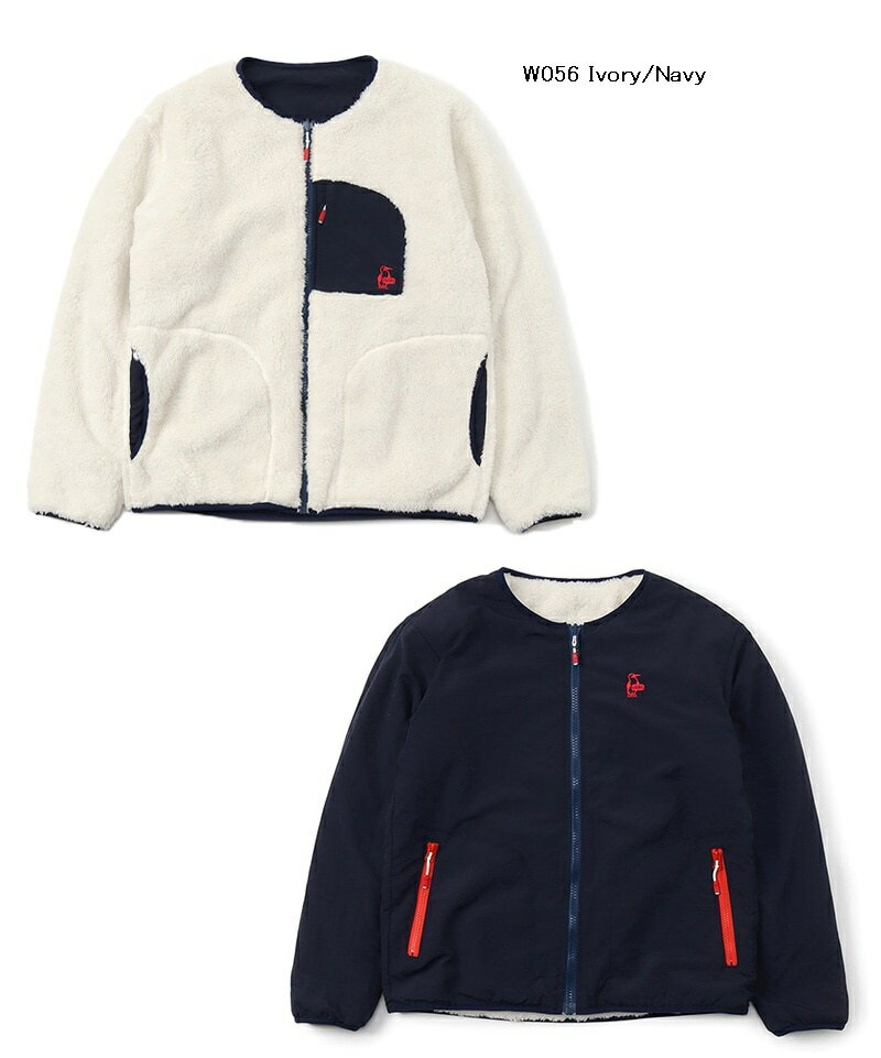 乐天商城 - CHUMS　【チャムス】　エルモフリースリバーシブルブルゾン　フリースジャケット　アウター　ボア　Elmo Fleece RV Blouson　CH04-1287