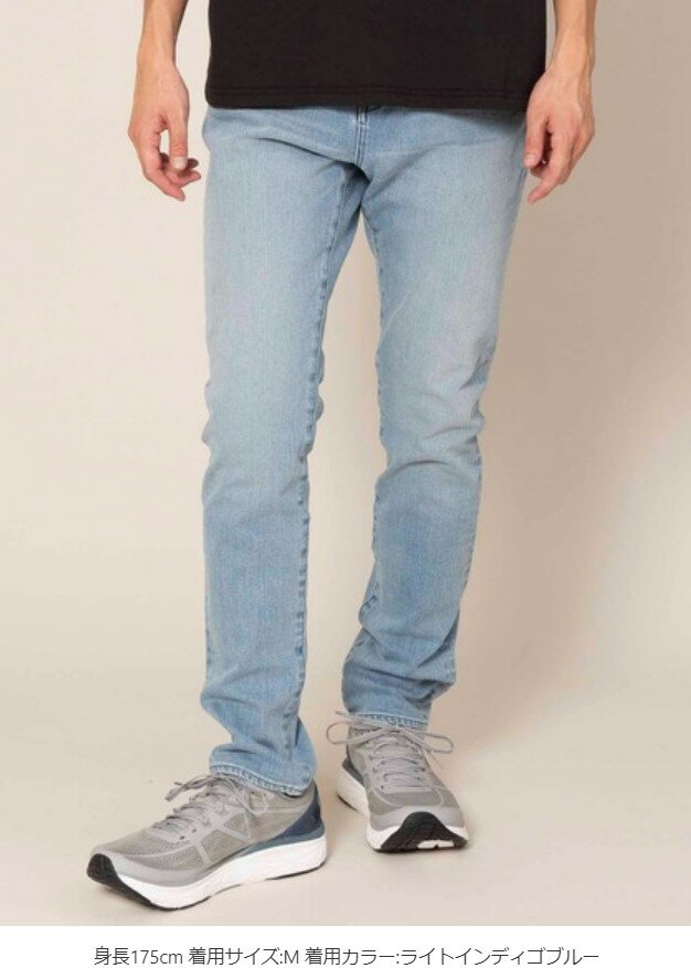 Johnbull　【ジョンブル】　ダブルストレッチテーパードジーンズ　2WAYストレッチデニム　ユーズド　スキニー　21515 col.015