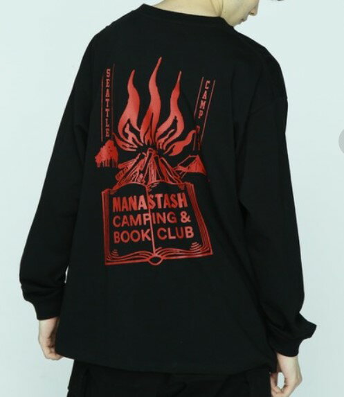 樂天商城 - MANASTASH　【マナスタッシュ】　CiTee L/S TEE BOOK CLUB　ザブッククラブTシャツ　カットソー　長袖Tシャツ　792-3230025