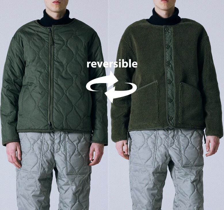 樂天商城 - TAION　【タイオン】　UNISEX　ミリタリー　リバーシブル　クルーネック　ダウンジャケット　ユニセックス　TAION-R104BML-1