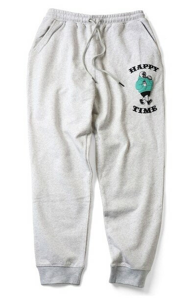 gym master　【ジムマスター】　10.3ozHAPPY TIME　スウェットパンツ　長ズボン　メンズ　レディース　イージーパンツ　ジョガーパンツ　プリント　ジャージ 　G221767のサムネイル