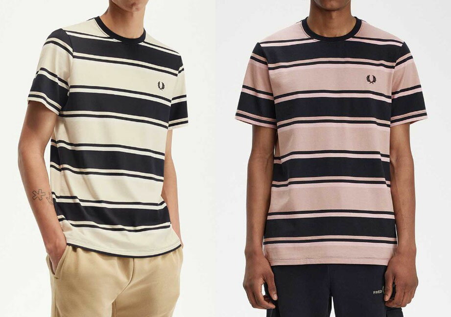 フレッドペリー Tシャツ メンズ FRED PERRY　【フレッドペリー】　ボーダーストライプ半袖Tシャツ　Bold Stripe T-Shirt　M6558