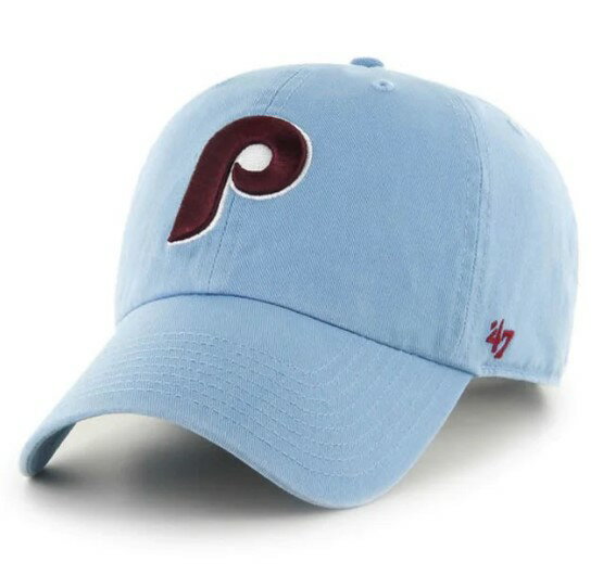 47Brand 【フォーティーセブンブランド】 フィリーズクーパーズタウン 定番キャップ ’47クリーンナップ コロンビア PHILLIES cooperstown ’47 CLEAN UP COLUMBIA ベースボールキャップ メジャーリーグ 帽子 MLB