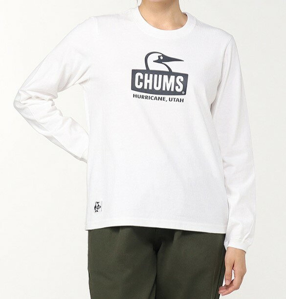 乐天商城 - CHUMS　【チャムス】　ブービーフェイスブラッシュドロングスリーブTシャツ　ロンT　ロングTシャツ　Booby Face Brushed L/S T-Shirt　クルーネック　長袖Tシャツ　CH01-2303