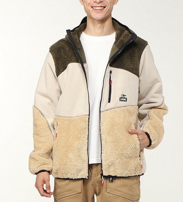 樂天商城 - CHUMS　【チャムス】　ボンディングフリースパネルパーカー　アウター　フリース　フード　ジップアップ　Bonding Fleece Panel Parka　CH04-1419