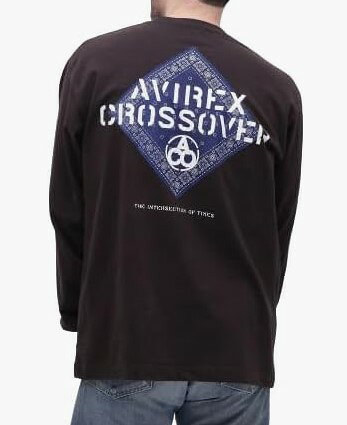 Rakuten - AVIREX　【アビレックス/アヴィレックス】　CROSSOVER BANDANA PATCH LONGSLEEVE T-SHIRT　バンダナ パッチ　長袖 Tシャツ　ロングスリーブTシャツ　ロンT　長袖　783-4230023