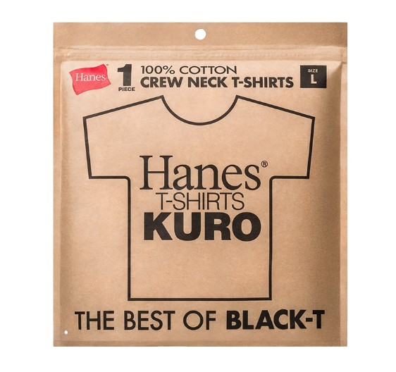 乐天商城 - Hanes　【ヘインズ】　クルーネック半袖Tシャツ　Hanes T-SHIRTS KURO　クロ　無地T　HM1-B201　「クリックポスト可能、その場合は袋なしになります」